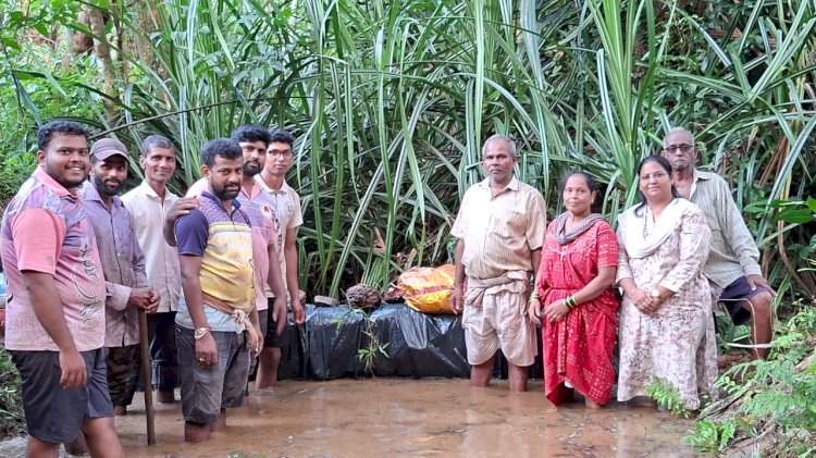 तुळस-काजरमळी येथे ‘पाणी अडवा, पाणी जिरवा’ उपक्रम......नागरिकांचे बंधारा बांधण्यासाठी श्रमदान  काजरमळी वाडीत तीन बंधारे पूर्ण...