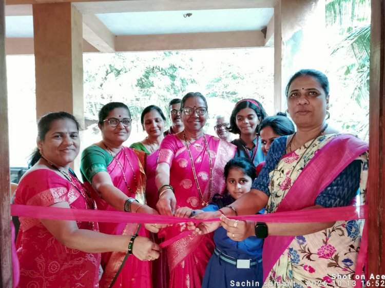 परुळे येथे राधारंग फाउंडेशनच्या शारदा फिटनेस सेंटरचे उद्घाटन..